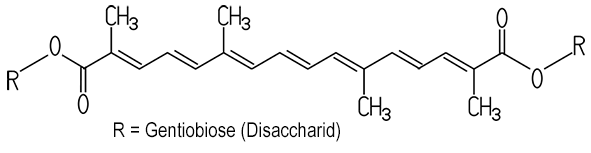 Crocin-Molekül